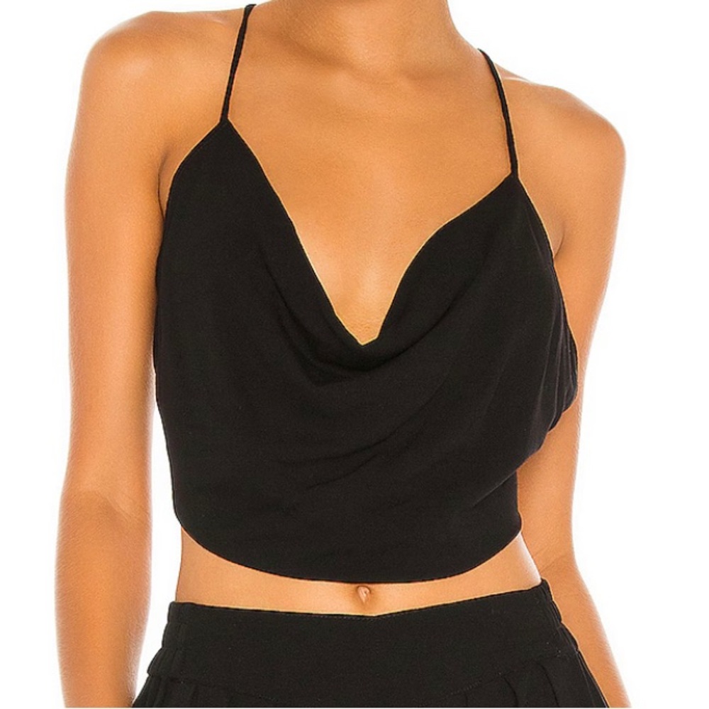 Indah Polina solid 70s top